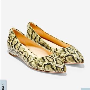 Cole Haan python 🐍 print leather flats